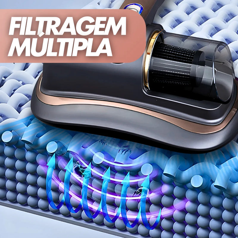 Aspirador Sem Fio Uv Portátil Anti-Acáro