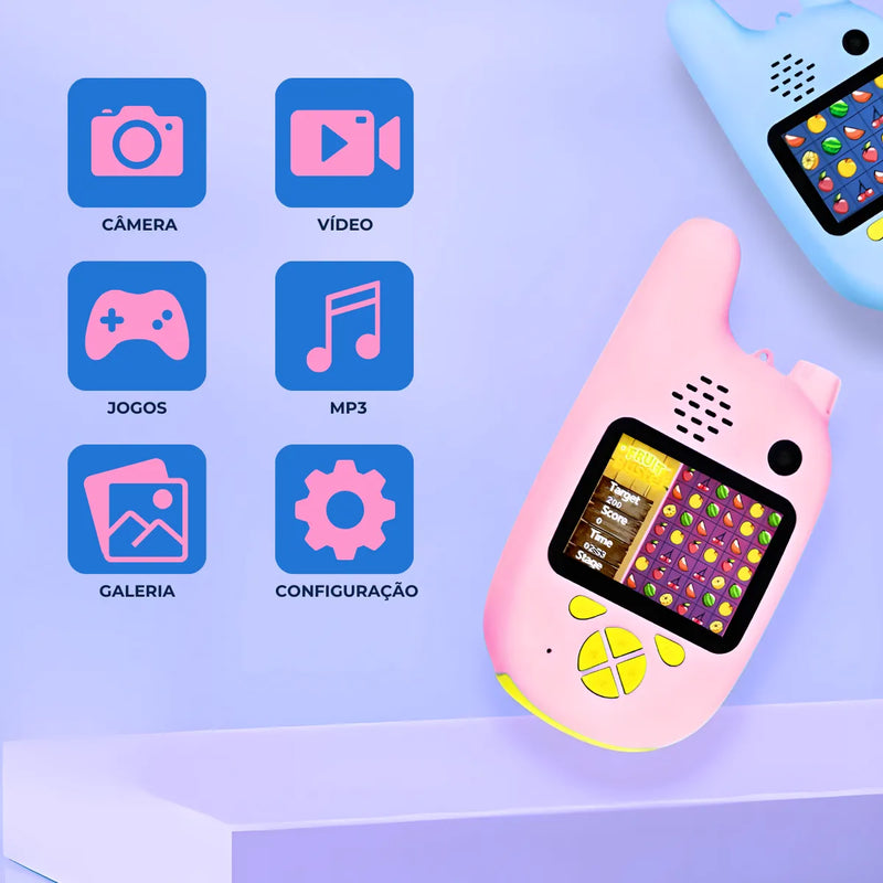 Walkie Talkie Infantil Com Câmera Digital Para Crianças - Pa