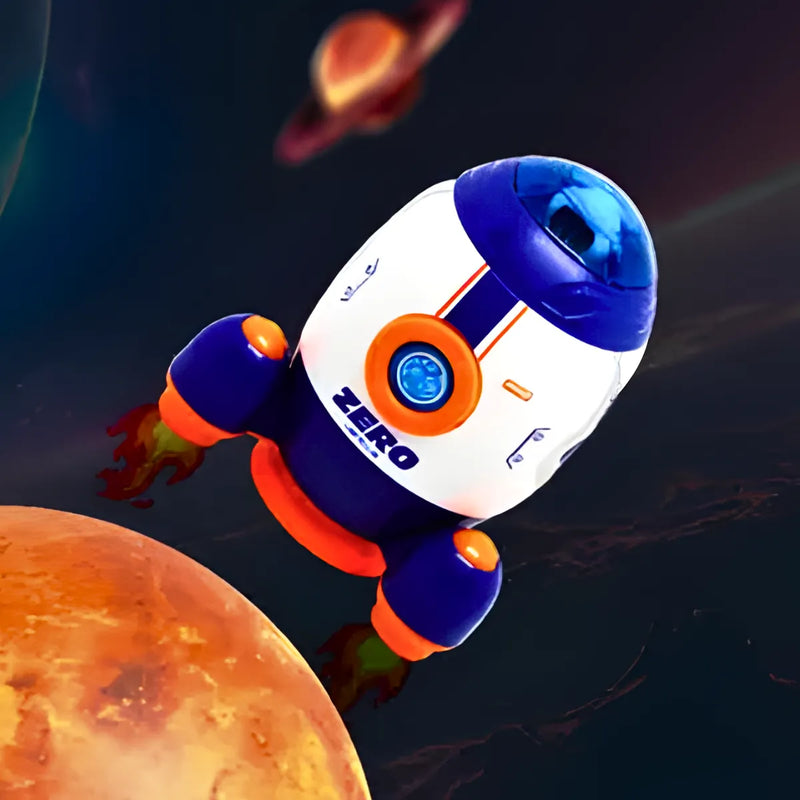 Brinquedo Foguete Espacial Infantil com Astronauta