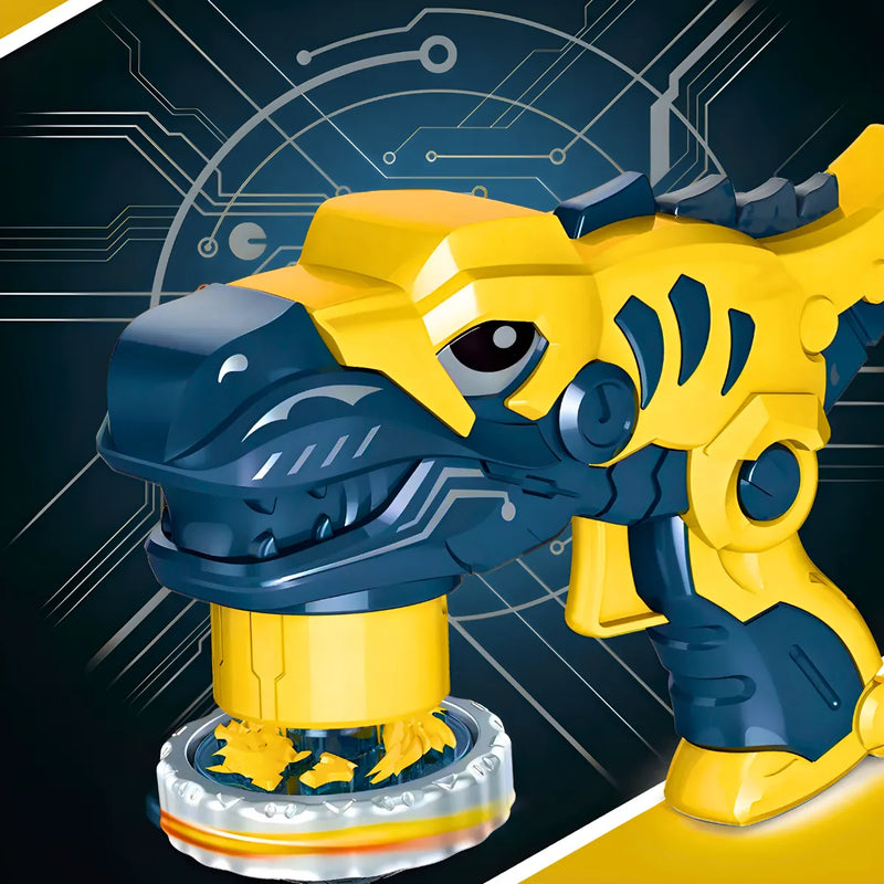 Brinquedo Beyblade Batalha Dinossauro Lançador De Disco