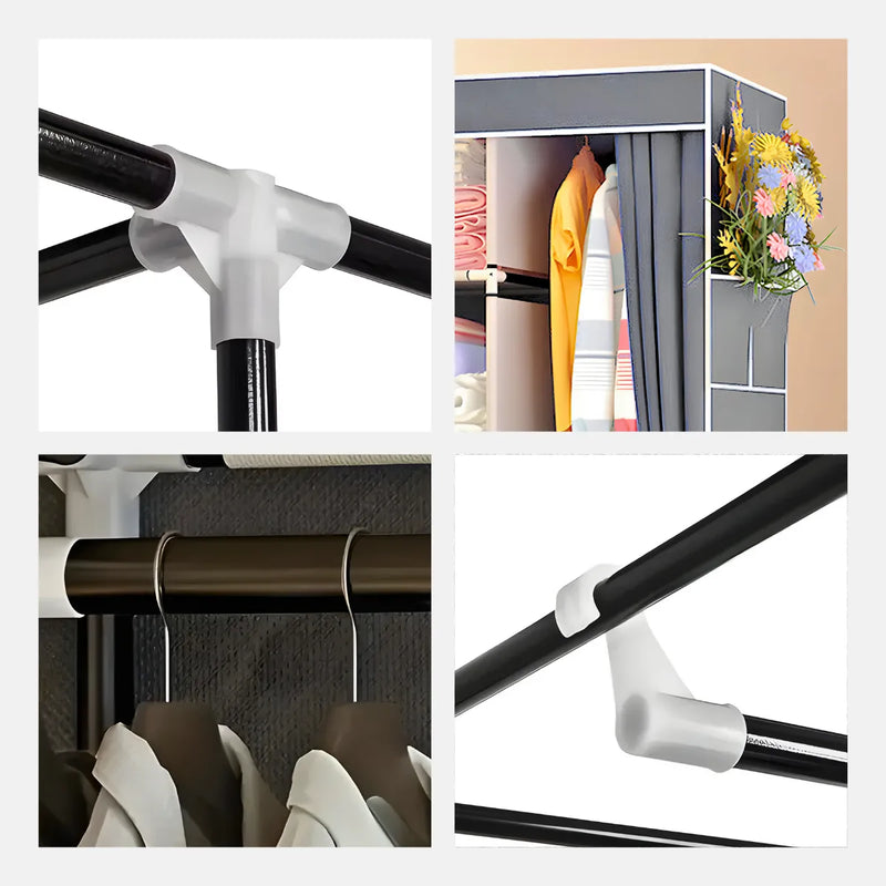 Guarda Roupa Closet Dobrável Organizador com Capa de Tecido