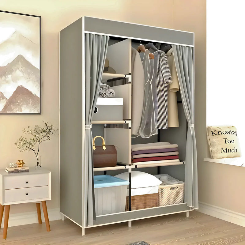 Guarda Roupa Closet Dobrável Organizador com Capa de Tecido